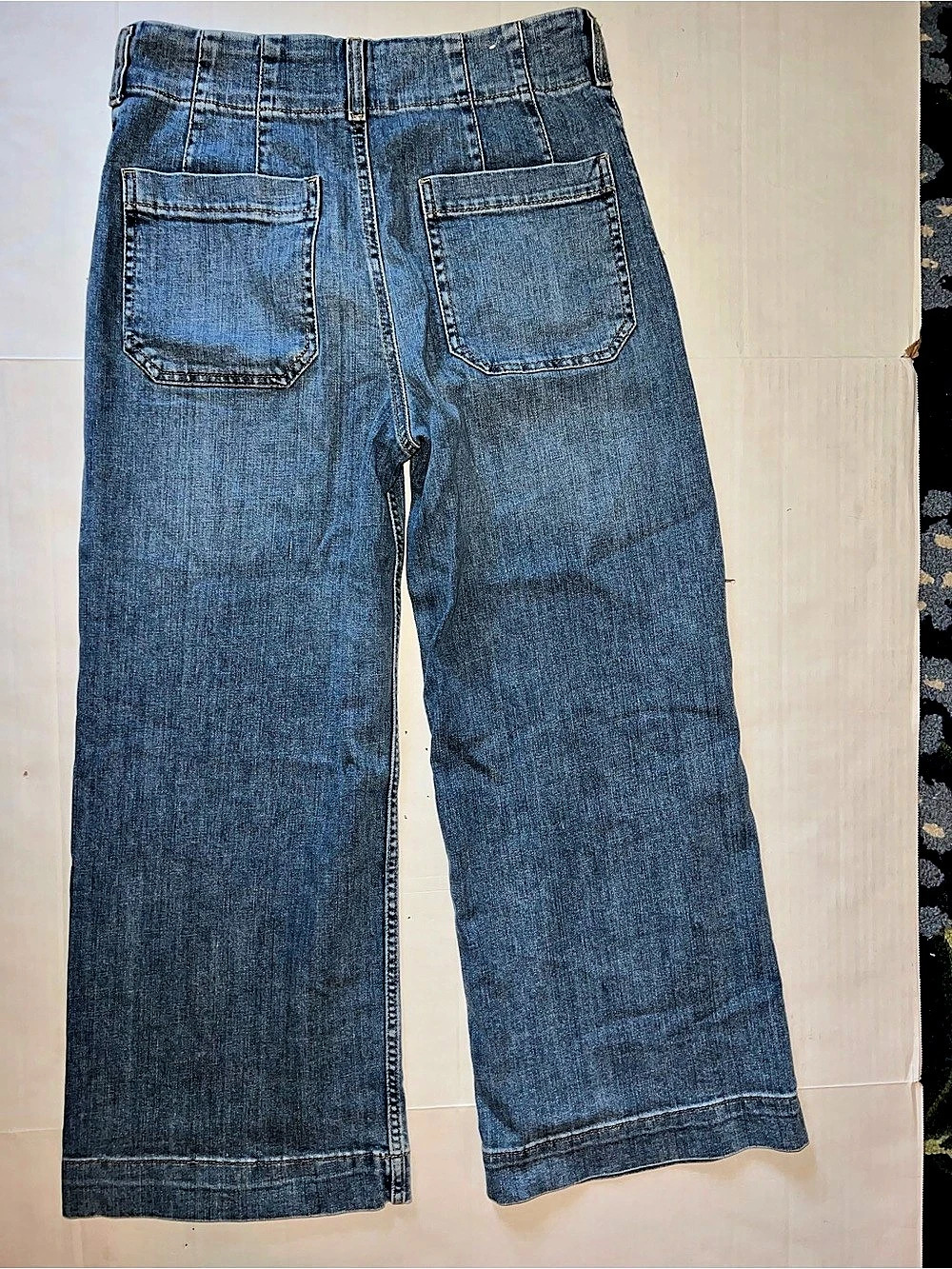 Maeve The Colette Crop Wide-Leg Jeans Blue Waist 27 - Picture 5 of 7